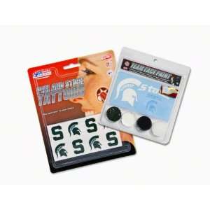   Michigan State Spartans Face Paint and Tattoo Pack