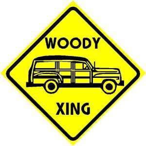  WOODY CROSSING sign * street classic wagon: Home & Kitchen