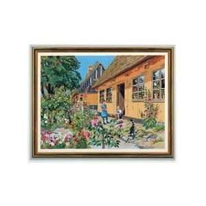  Hollyhocks Counted Cross Stitch Kit: Arts, Crafts & Sewing