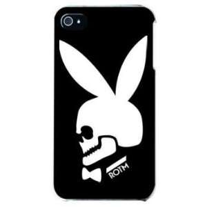  Second Skin iPhone 4S Print Cover Clear (Bunny Bone/Black 