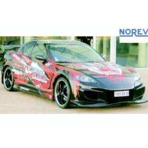 Mazda RX8 Norev Team Diecast Car Model Black 1:18: Toys 