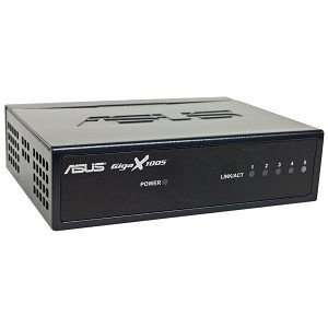    ASUS GigaX1005 5 Port 10/100Mbps Fast Ethernet Switch Electronics