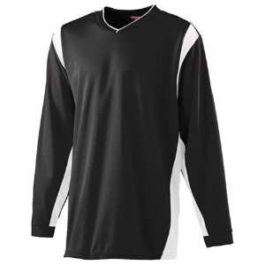  Custom Augusta Wicking Long Sleeve Warmup Shirts BLACK 