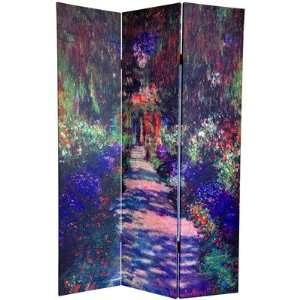   Works of Monet Canvas Room Divider with Three Panels Furniture