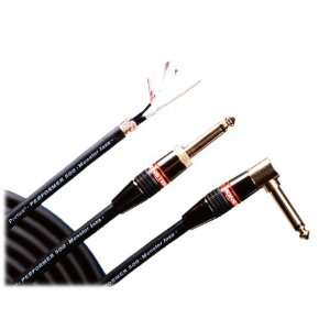  MONSTER CABLE Instrument Cables; 8 in.   angled 1/4 plugs 
