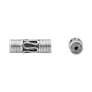 Snaked Wire Work Bali Silver 9x3mm Tube Spacer Bead