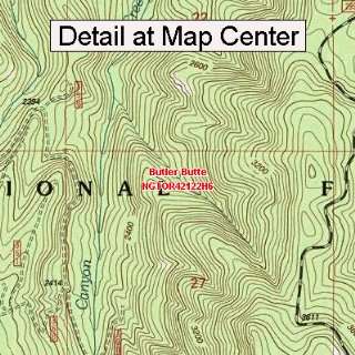  USGS Topographic Quadrangle Map   Butler Butte, Oregon 