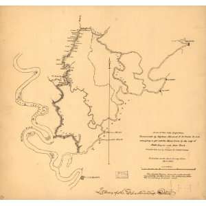   1863 Civil War map of Yazoo River, Mississippi: Home & Kitchen