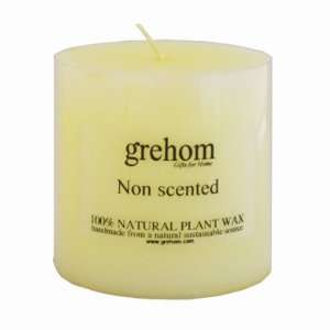  Grehom Pillar Candle   Organic (Medium); Burns up to 50 