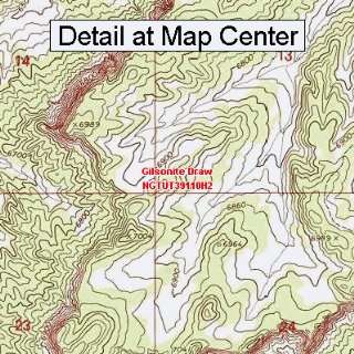   Topographic Quadrangle Map   Gilsonite Draw, Utah (Folded/Waterproof