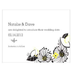  Floral Fusion Save The Date Card Toys & Games