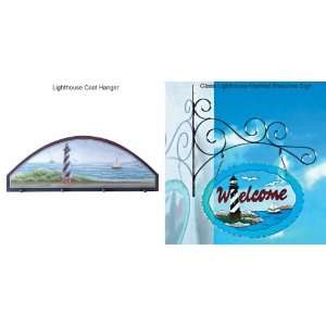  Lighthouse Theme Coat Hanger & Welcome Sign
