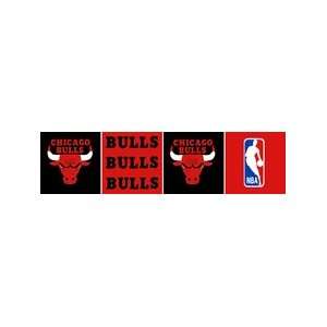  NBA Chicago Bulls 6 Block Style Wallpaper Border Sports 