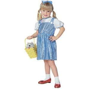 Wizard of Oz   Lil Dorothy (sequin) Child Halloween Costume Size 4 6 