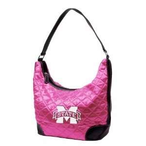  NCAA Mississippi State University Pink Quilted Hobo 
