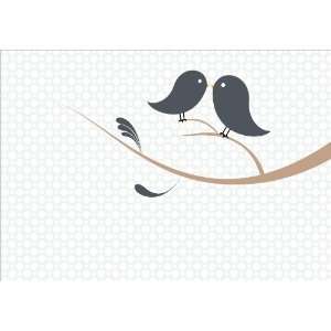  Love Birds Charcoal Response Cards: Home & Kitchen