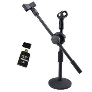  Desk Microphone Stand with Boom for Kick Drum & Guitar 