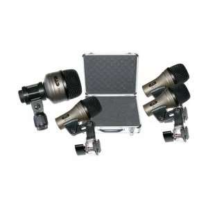  4 Piece Drum Microphone Pack With Integral Mounts GPS 