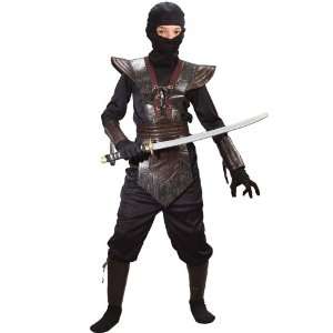  Ninja Fighter Leather Costume Child Large 12 14 Toys 