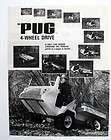 Pug c 1968 4 Wheel Drive Half Ton All Terrain Vehicle ATV Brochure