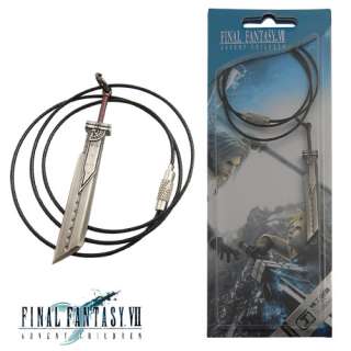 Final Fantasy VII Cloud Strife Blade Metal Necklace NIB  