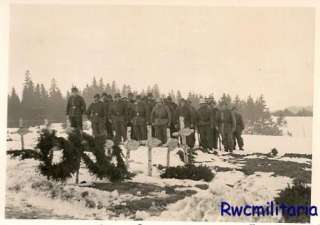   Wehrmacht Troops Lined Up in Winter to Pay Respects to KIA  