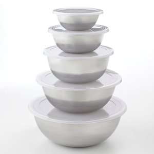 Food Network 5 pc. Stainless Steel Bowl Set Kitchen 