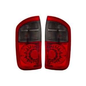   Red/Smoke LED Tail Lights (Does Not Fit Stepside Models): Automotive