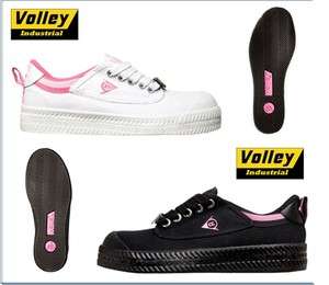   Volley *Safety* Steel Toe Cap Work Shoe Black or White All Sizes