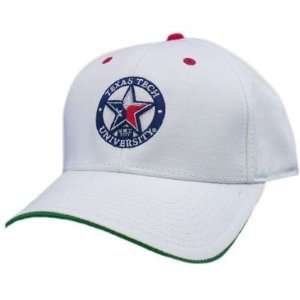  HAT CAP TEXAS TECH RED RAIDERS TTU STAR WHITE NCAA 