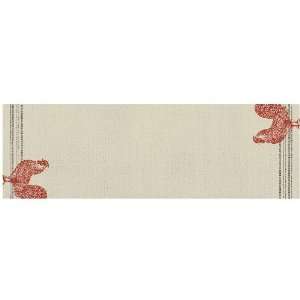   Lace Red Rooster 13 Inch by 45 Inch Runner, Cafe