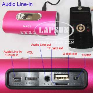 Portable TF Card MP3 Player Speaker Remote Control MA21  