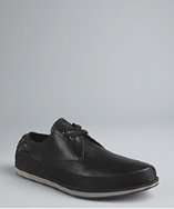 Prada Prada Sport black leather striped sole sneakers style# 319853401