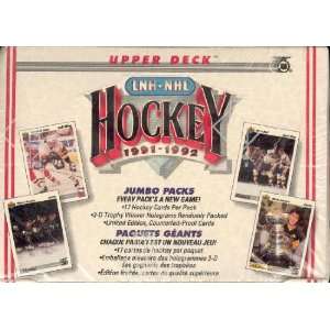 1991/92 Upper Deck English Low # Hockey Jumbo Box Sports 