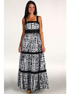 MICHAEL Michael Kors S/L Square Neck Tiered Dress at 
