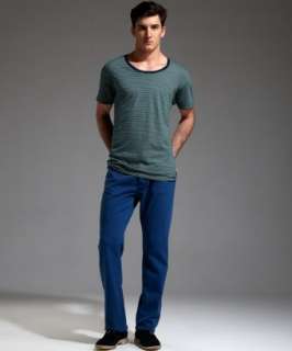 Marc by Marc Jacobs harbor teal stretch cotton twill standard fit 