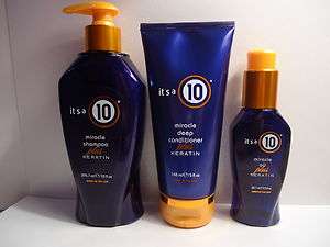 ITS ITS A 10 LEAVE IN HAIR MIRACLE SHAMPOO,CONDITIONER,OIL PLUS 