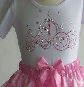 2T 6X pink Cinderella costume pettiskirt t shirt Disney  