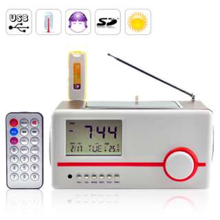 Solar Mini Speaker Charger +  Player + Alarm Clock  