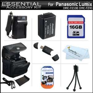 16GB Accessory Kit For Panasonic Lumix DMC FZ100 DMC FZ40 