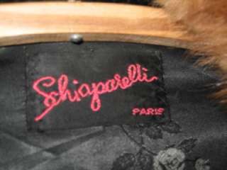 Vintage Designer SCHIAPARELLI Paris CURLY LAMB Sable Mink Jacket coat 