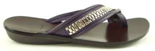 Makowsky GIGI Purple Womens Shoes Thongs Sandals 6  