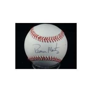 Ramon Martinez Autographed Ball   Autographed Baseballs  