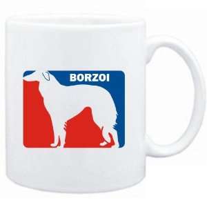Mug White  Borzoi Sports Logo  Dogs:  Sports & Outdoors