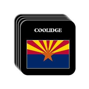 US State Flag   COOLIDGE, Arizona (AZ) Set of 4 Mini Mousepad Coasters
