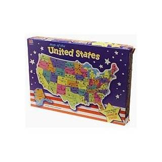 Hasbro Shaped Jigsaw Puzzle   Map Of The United States