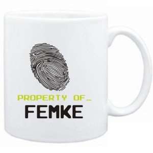  Mug White  Property of _ Femke   Fingerprint  Female 