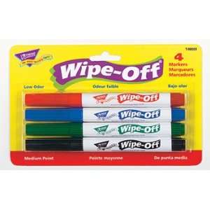 Wipe Off Marker 4 Standard Colors