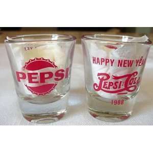  1988 Pepsi Cola Shot Glass Collectible NOS: Everything 