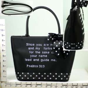    Purse ~ Black with Polka Dot Ribbon ~ Psalm 31.3: Everything Else